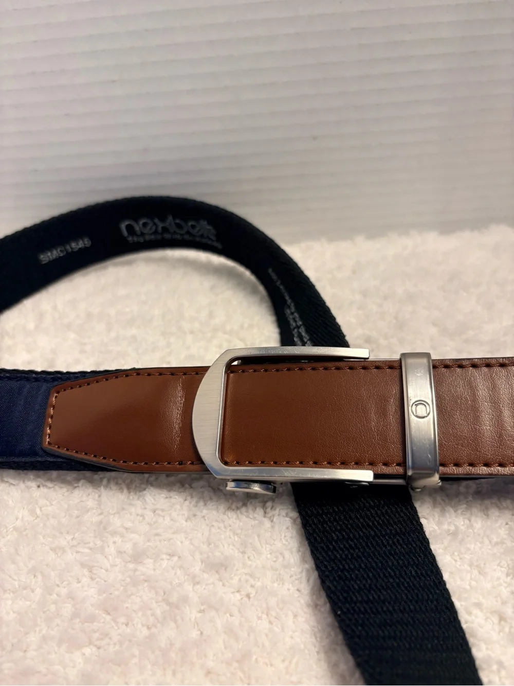 Nexbelt Men’s Ratchet Hampton Golf Tee Time Ribbon Belt Cut to 39 Inches